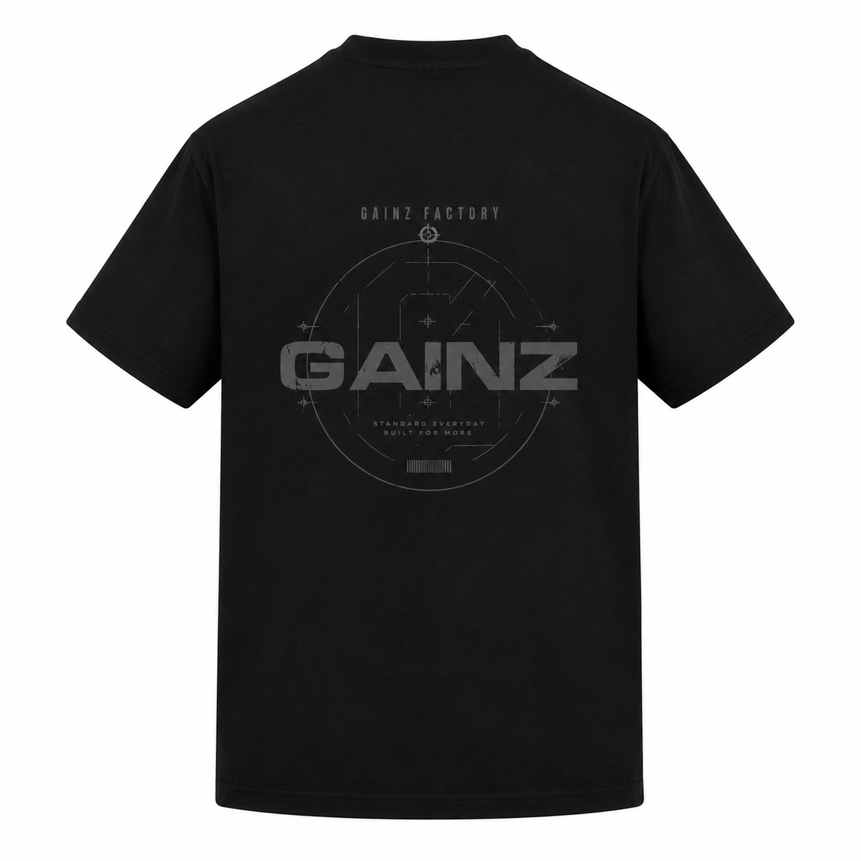 Oversized Graphic Tee – Black & Grey