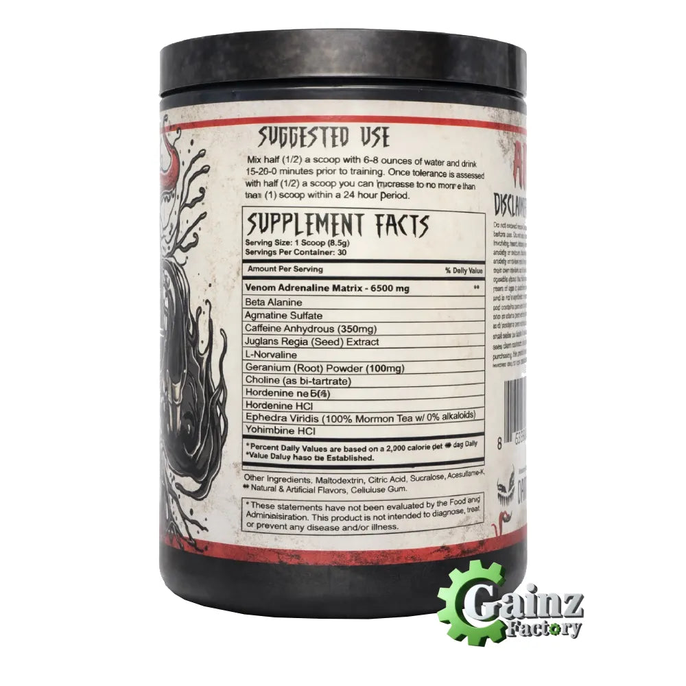 Dark Earth Research VENUM Preworkout