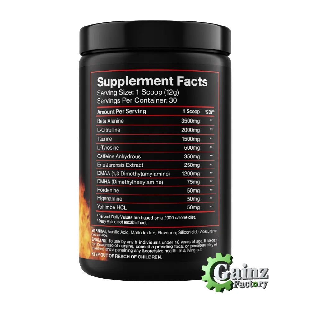 Unleash Hell Hellboy Pre workout