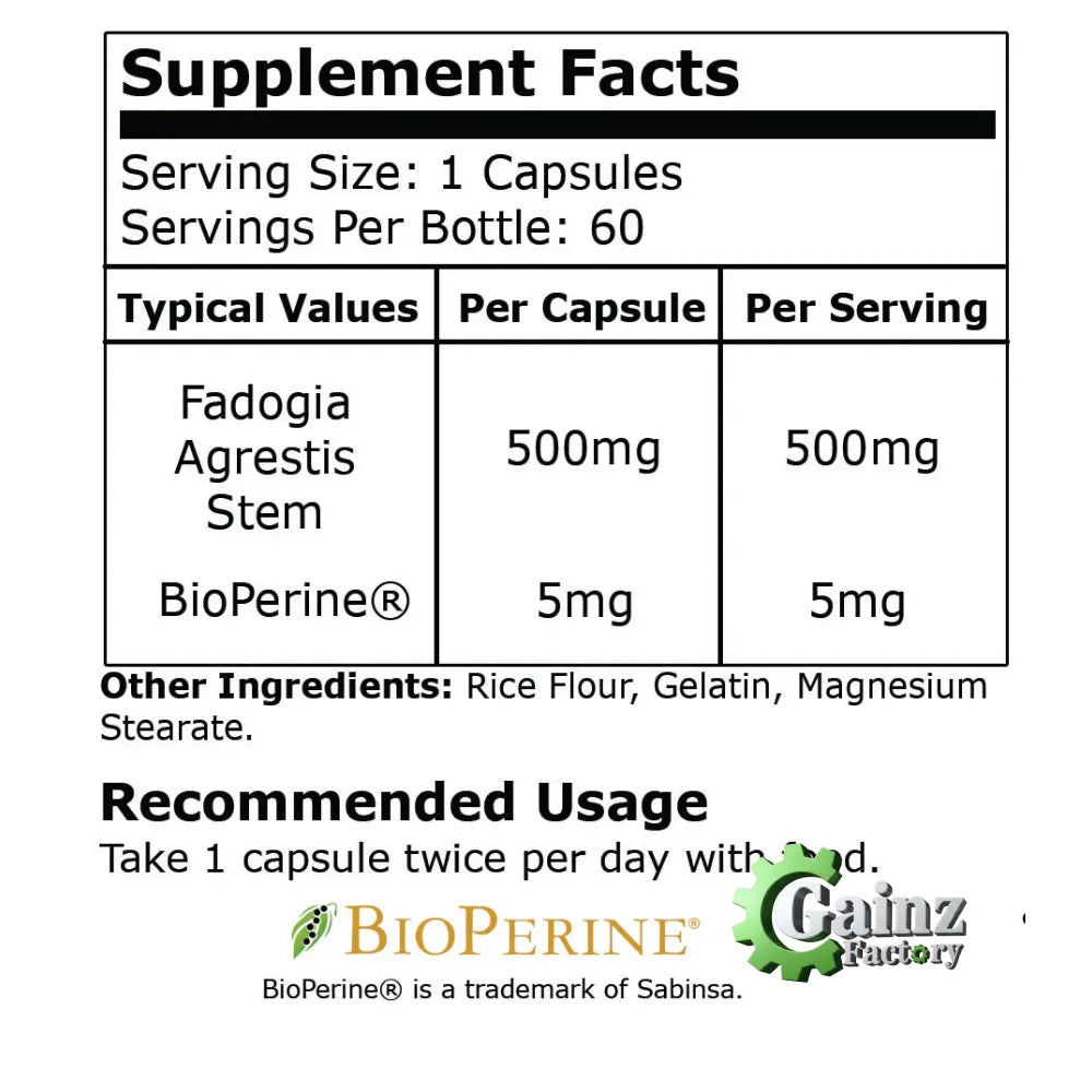 Fadogia Agrestis (60 Capsules)