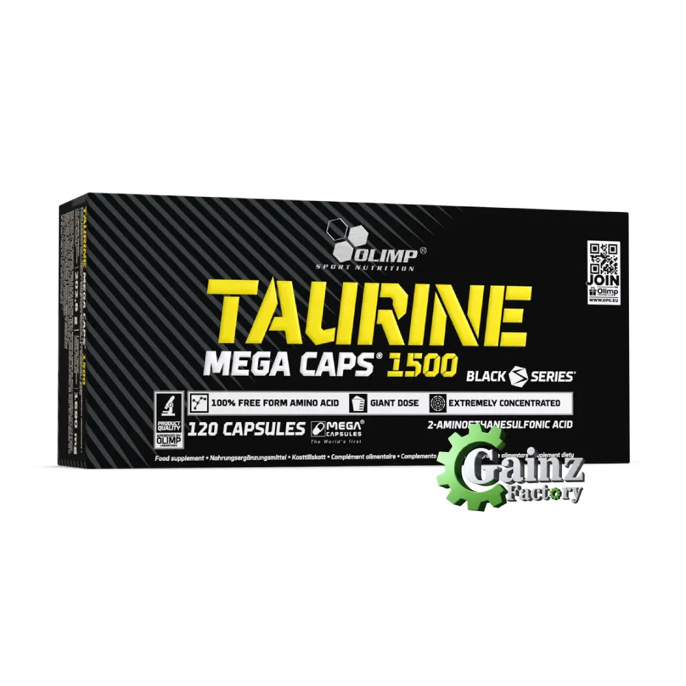 Taurine Mega Caps 1500 – 120 Capsules