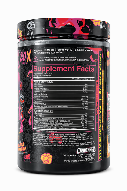 CONDEMNED LABZ SOULS 4 SALE PRE-WORKOUT