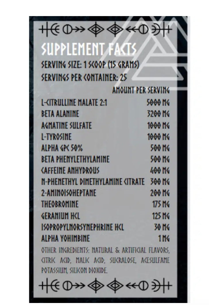 Vikings Labz ODIN Pre Workout
