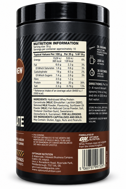Optimum Nutrition - Protein Hot Chocolate 350g