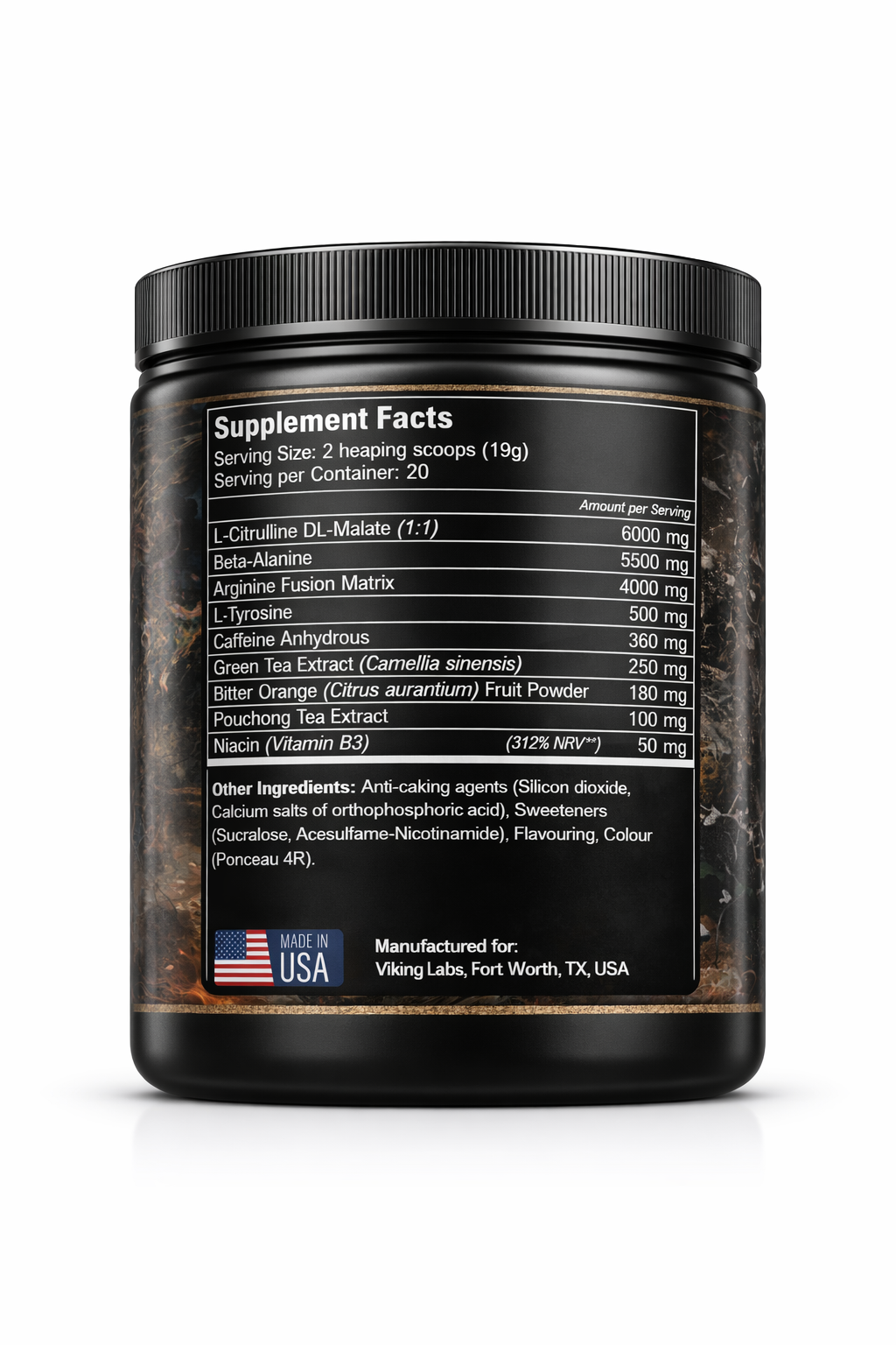 VIKING LABZ - GODDAMN FURY Pre workout