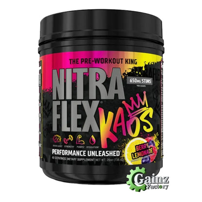 Nitraflex KAOS by GAT Sport – Ultra-Stimulant Pre-Workout for Energy, Pump & Focus