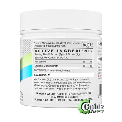 Naughty Boy Micronised Creatine Powder - 150 Serving