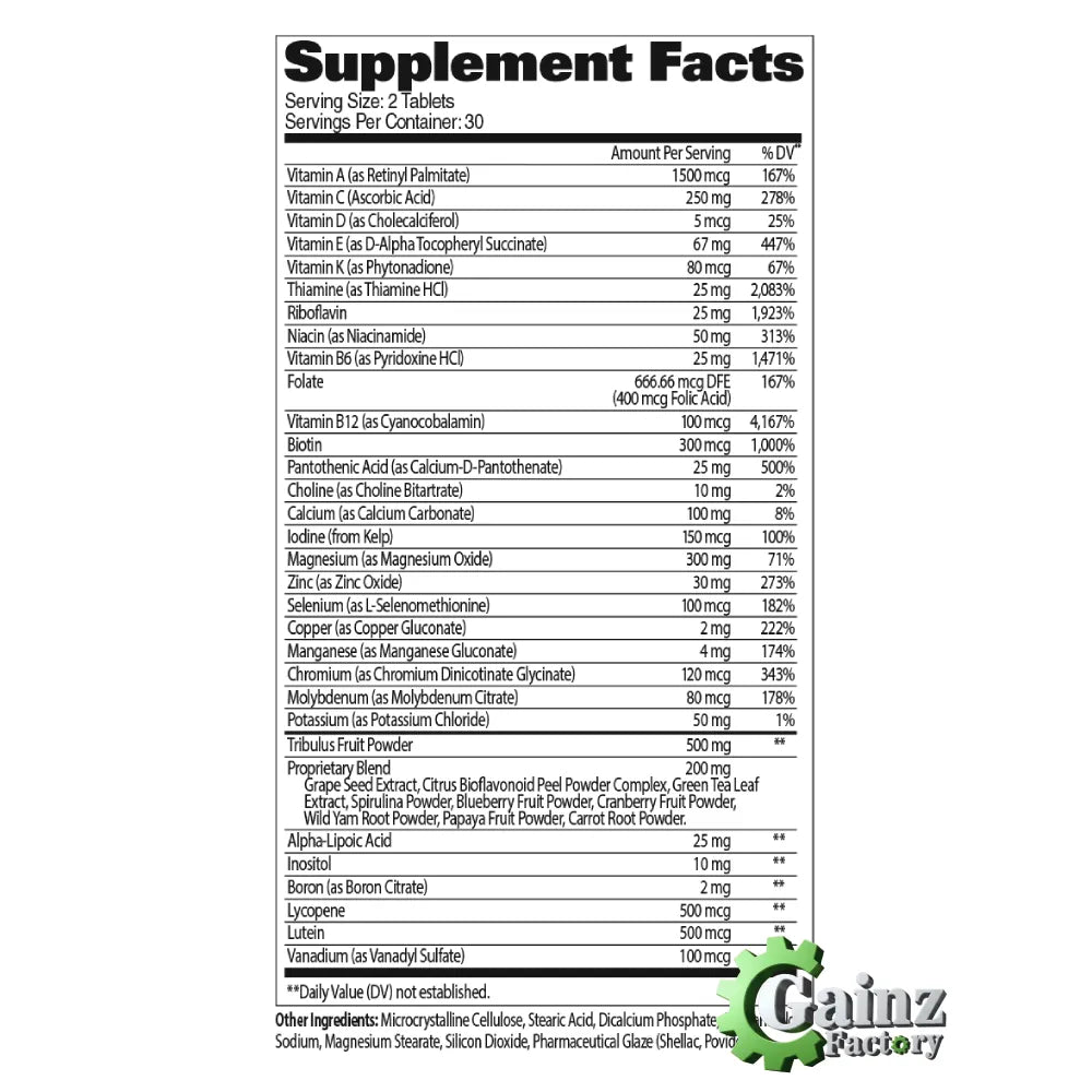 GAT Sport Men’s Multi + Test Multivitamin with testosterone support