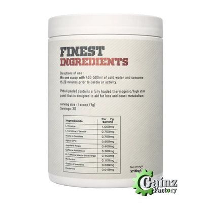 Gas Mark 10 Pitbull Peeled Potent Fat Burner - Black Jack