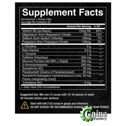 Condemned Labz Convict Elite Series Pre-Workout