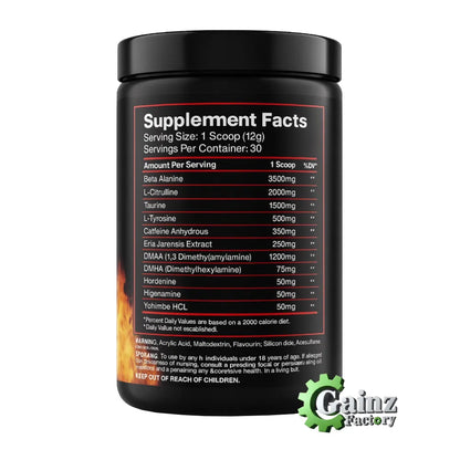 Unleash Hell Hellboy Pre workout