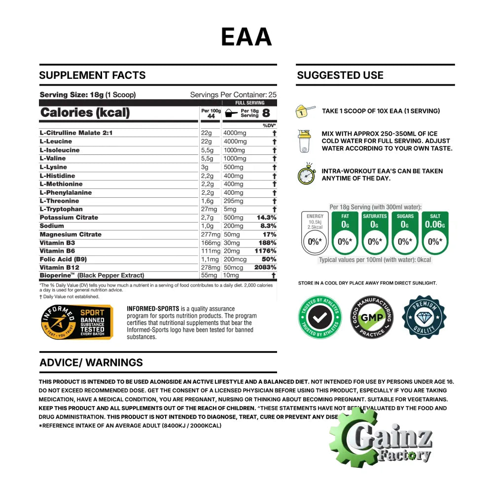 10X EAA + Electrolytes