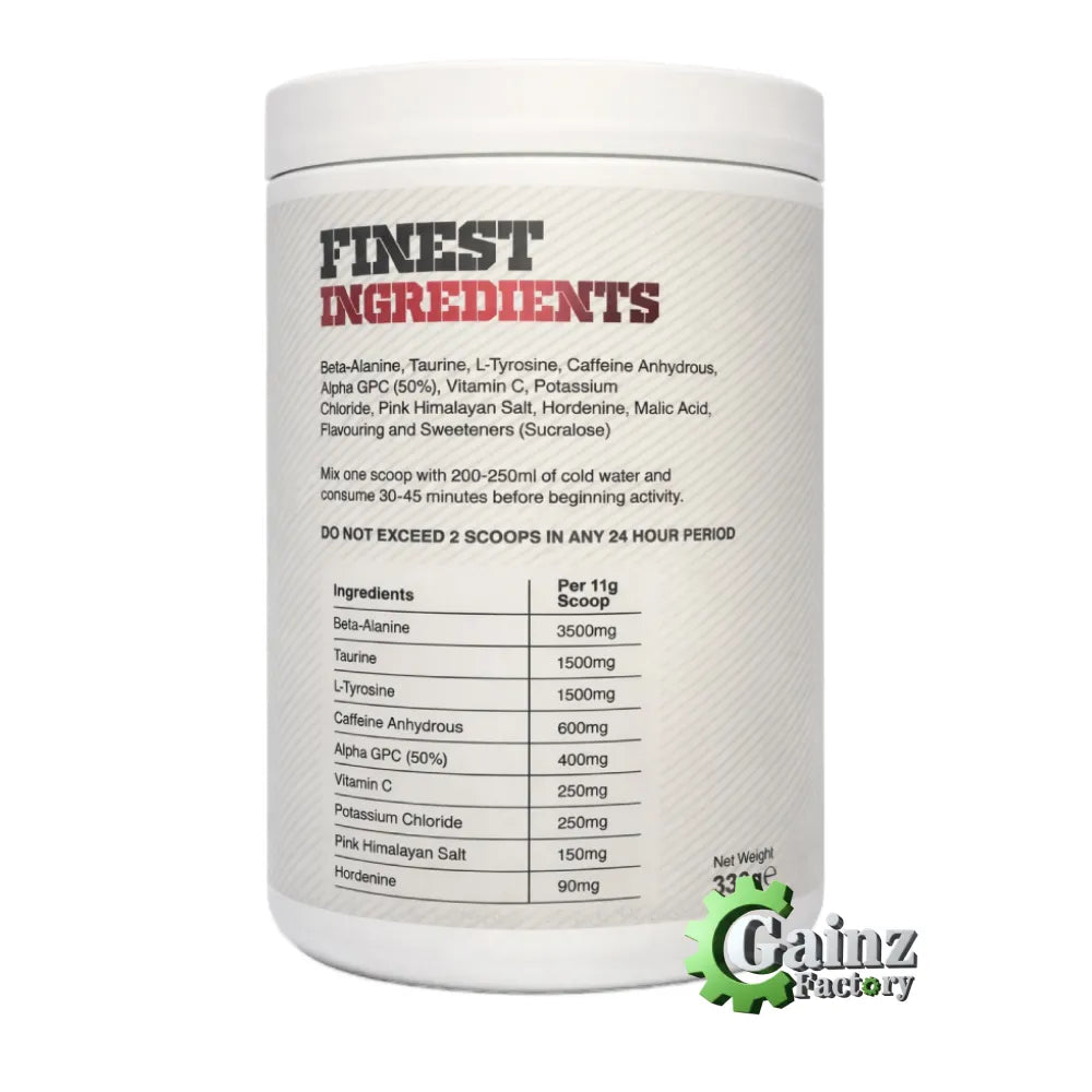 Gas Mark 10 No Games High Stim Pre Workout