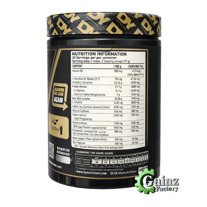 Dorian Yates DY - Blood & Guts Pre-Workout - 20 Servings