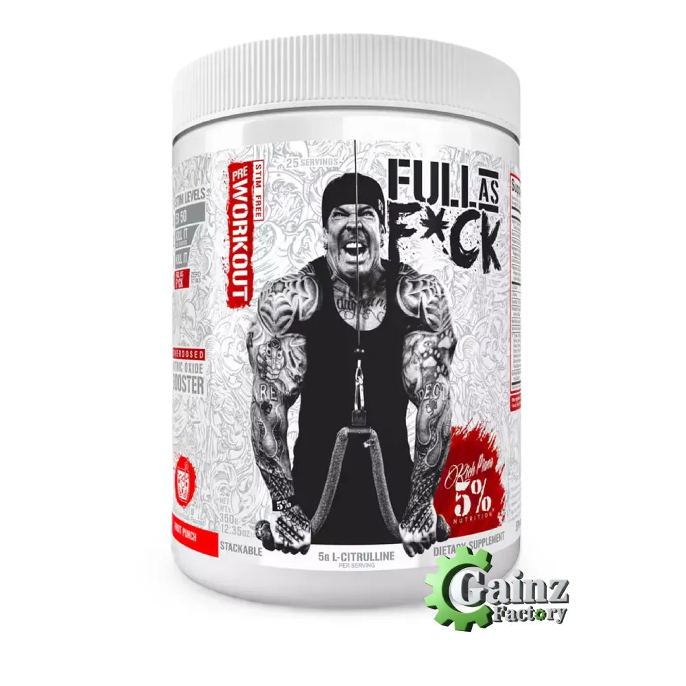 RICH PIANA 5% NUTRITION - FULL AF NITRIC OXIDE BOOSTER & NON-STIM PRE-WORKOUT ( Push Pop Flavour)
