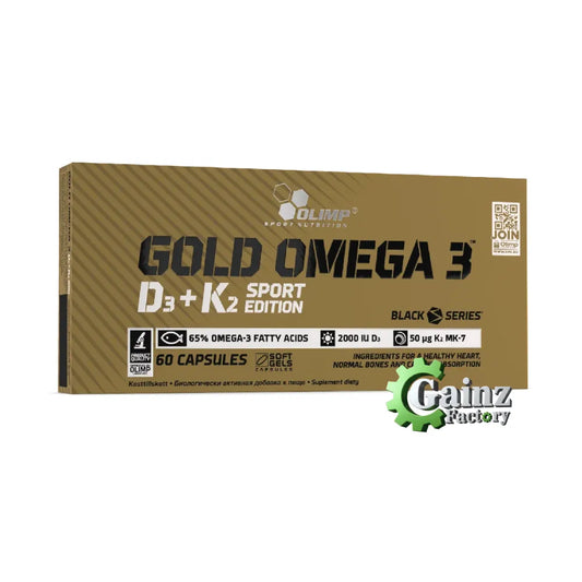 Gold Omega 3 D3+K2 Sport Edition – 60 Capsules