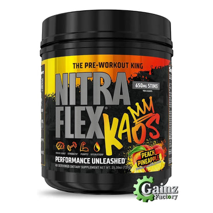 Nitraflex KAOS by GAT Sport – Ultra-Stimulant Pre-Workout for Energy, Pump & Focus